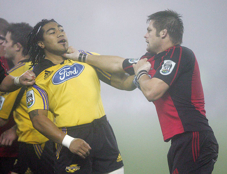 Tensions boiled over during the match.