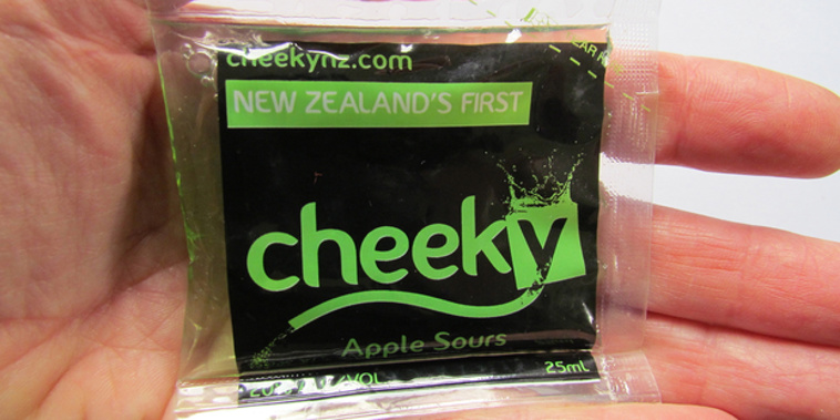 Concerns are being raised about palm-sized alcohol sachets on the market (Photo NZ Herald)