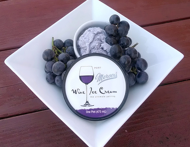 Wine flavoured ice cream by Mercer's. Photo / AP