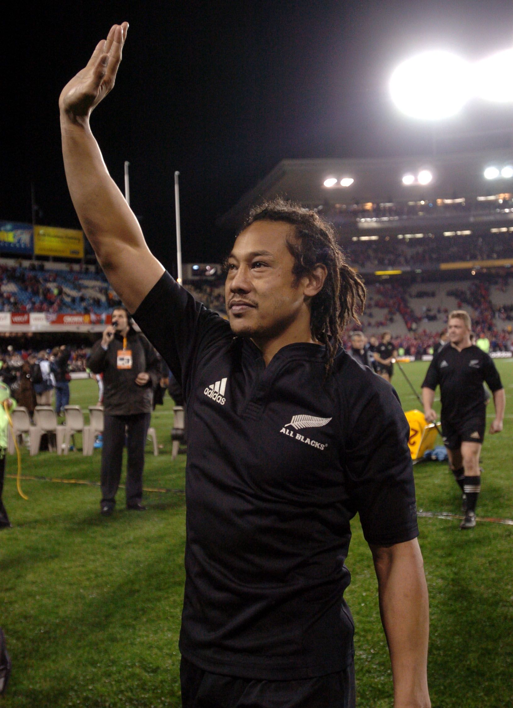 Tana Umaga captained the All Blacks to their 3-0 series win. 