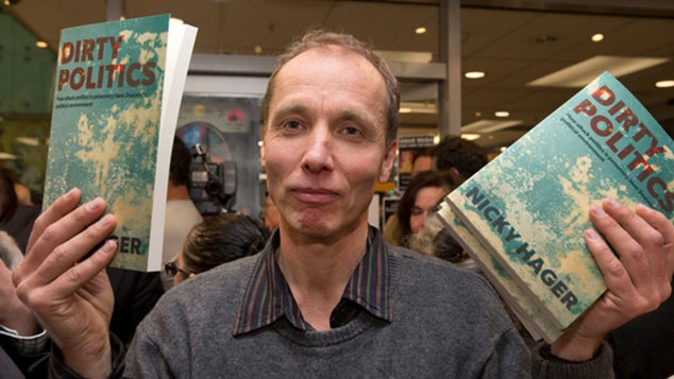 Nicky Hager at the release of his book Dirty Politics (Mark Mitchell)