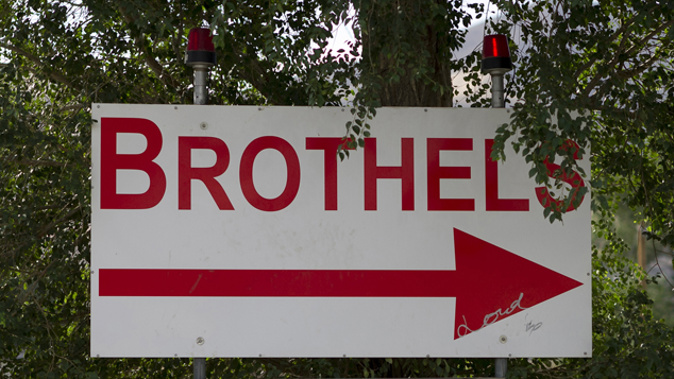 A brothel sign in Nevada - which wouldn't fit the criteria set out in the bylaw. (Getty Images)
