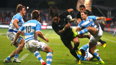 Nonu busting over for his try (Getty Images) 