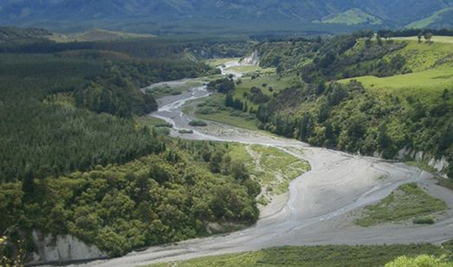 The proposed site for Ruataniwha Dam (Supplied)