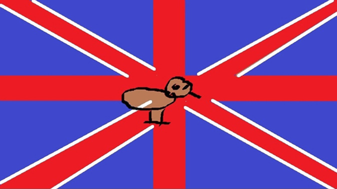 One of the many entries in the design contest for the flag referendum (Supplied) 