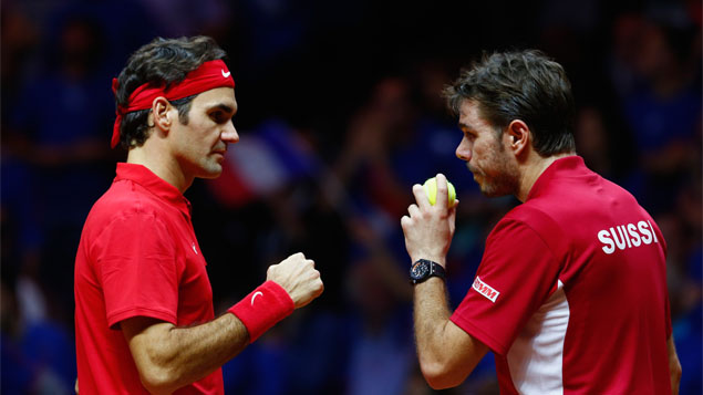 4th: Switzerland (Swiss tennis players Roger Federer and Stan Wawrinka)  