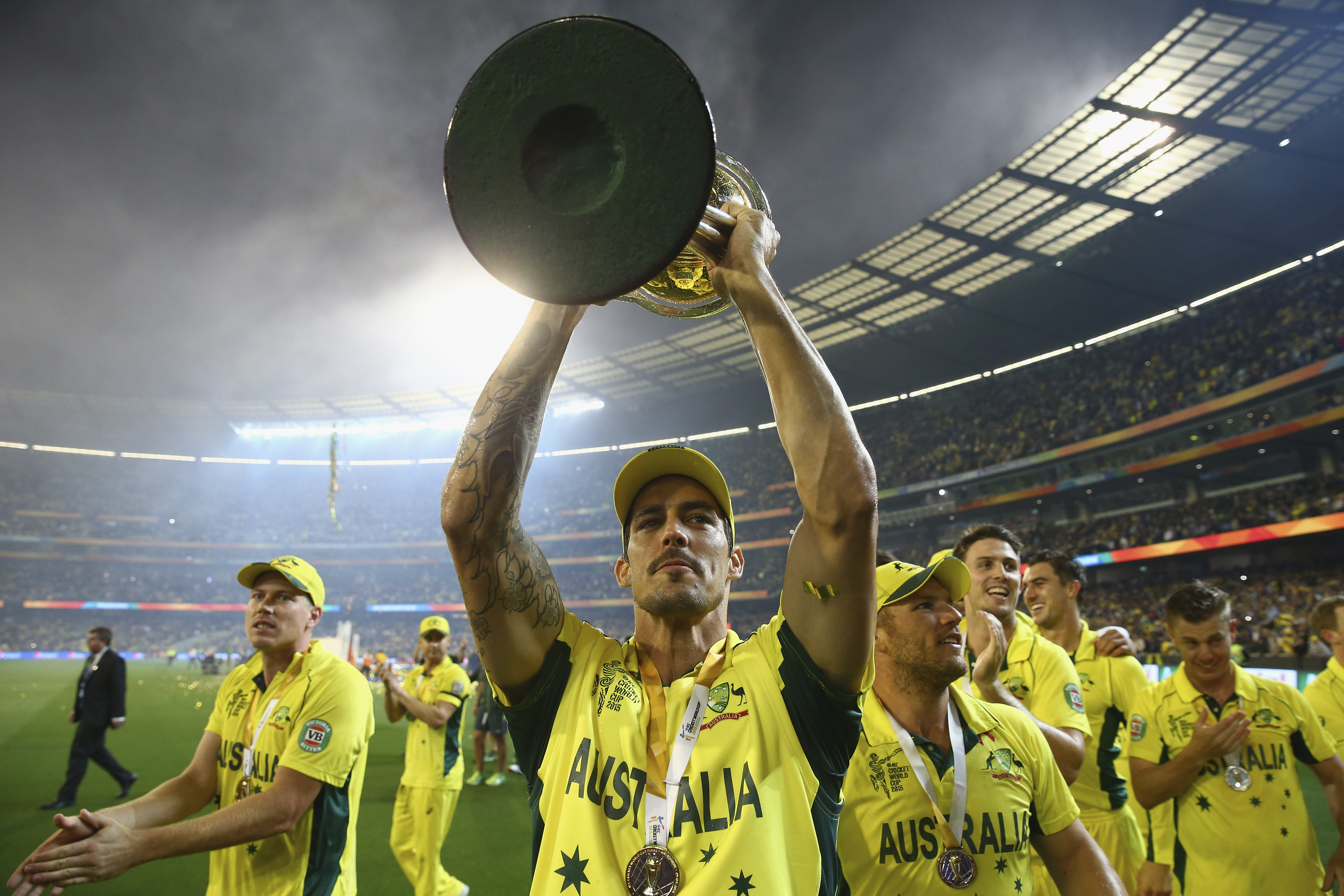9th: Australia. (Mitchell Johnson and the Australian cricket team) 