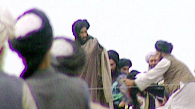 A secretly taken photo of reclusive Taliban leader Mullah Omar (Getty Images) 