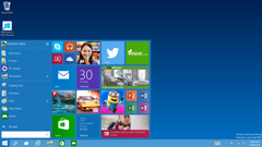 A preview of Windows 10, including the return of the traditional Start menu (supplied)