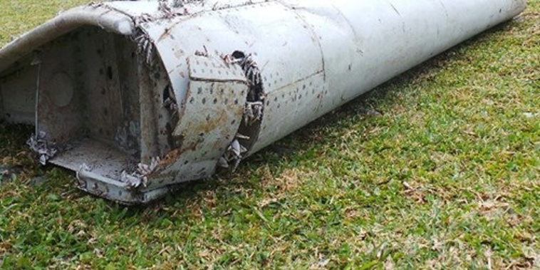 Experts are about to start examining the wing component, which is likely to have come from MH370 (Supplied)