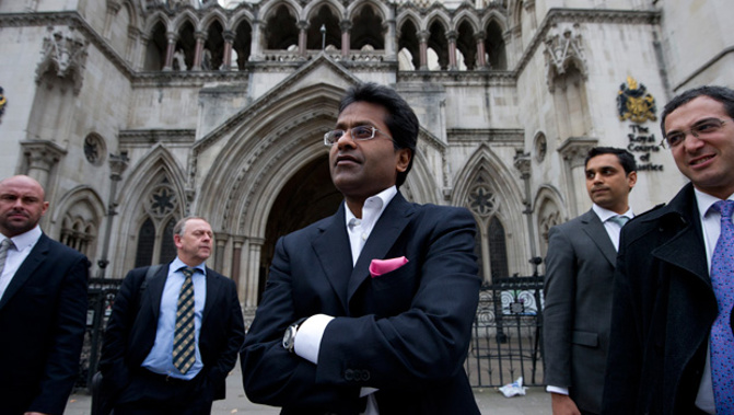 Lalit Modi outside the High Court in London (Getty Images)