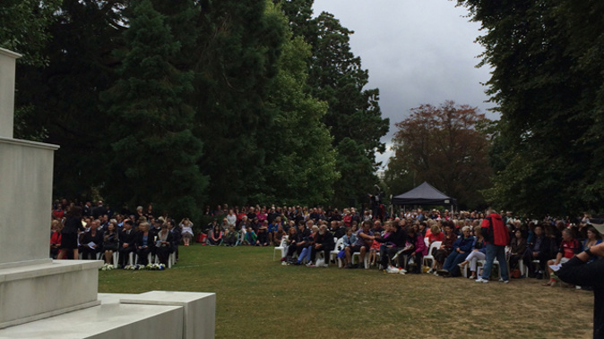 A gathering in Christchurch to mark the earthquake (Tyler Adams)