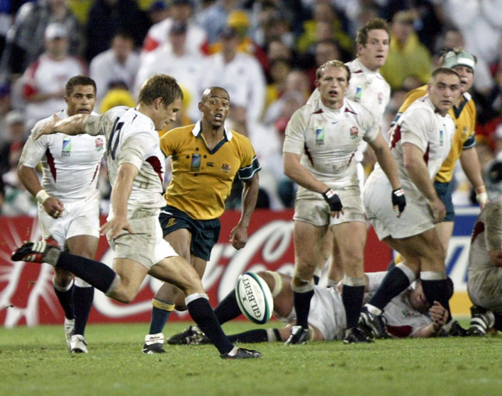 1) Johnny Wilkinson nailing the winning drop goal against Australia in the 2003 final (24.3%)