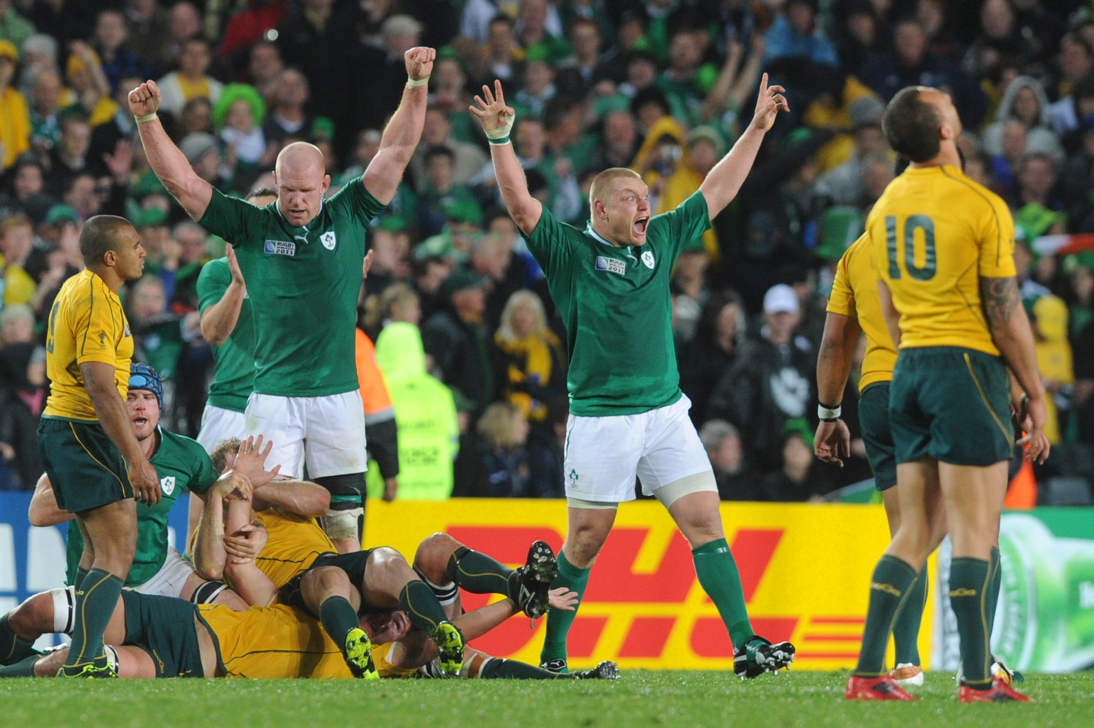 3) Ireland's shock 15-6 victory over Australia in 2011 (12.7%) 