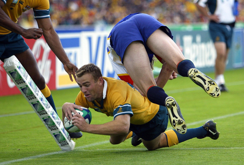 6) Australia running in 22 tries against Namibia in 2003 (4%)