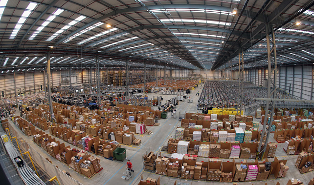 An Amazon warehouse (Getty Images)