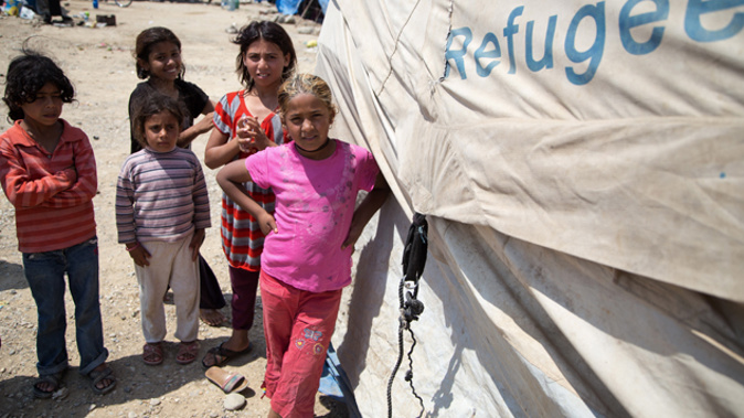 Syrian children at a refugee camp in Turkey (Getty Images)
