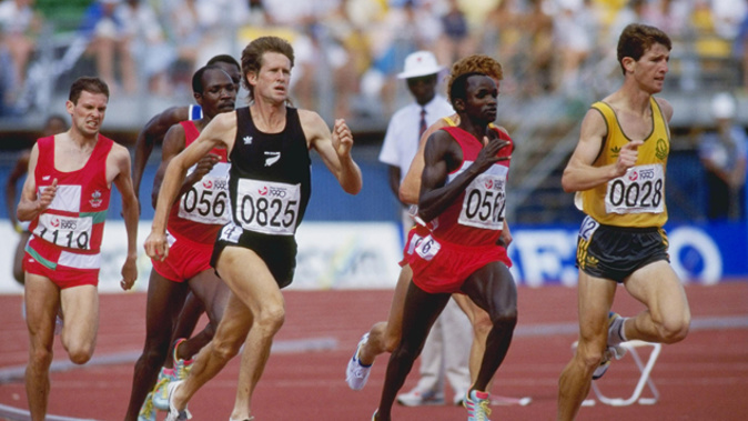 John Walker competing in the 1990 Commonwealth Games in Auckland (Getty Images)