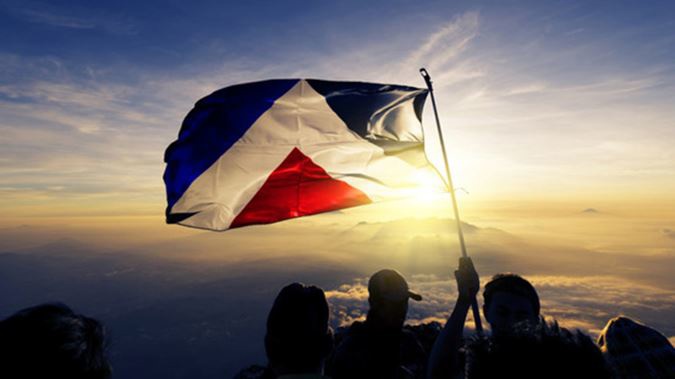 The Red Peak flag