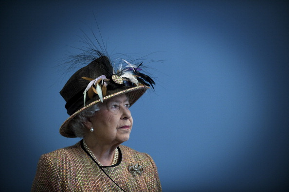 Queen Elizabeth II smiles as she opens the refurbished East Wing of Somerset House, 2011