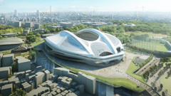 The now scrapped National Stadium in Tokyo, which was to host key matches of the 2019 Rugby World Cup. (Supplied)
