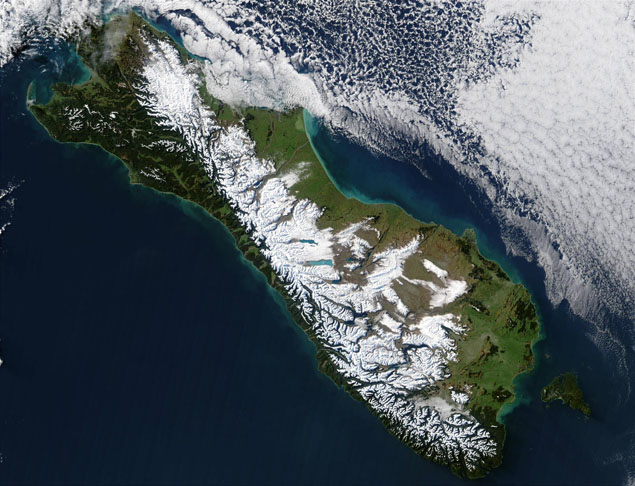 PHOTOS New Zealand from space