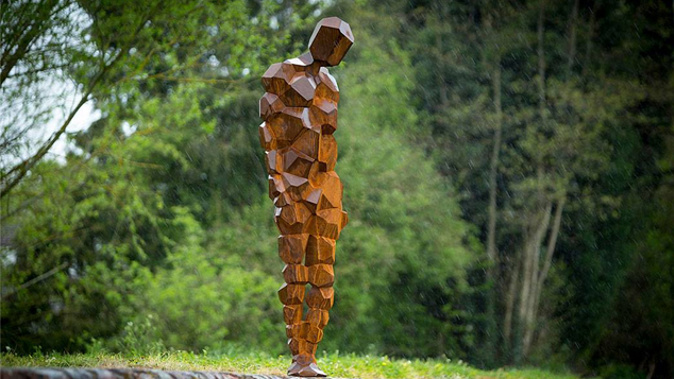 One of the two Antony Gormley sculptures (Supplied)