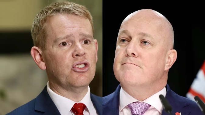 Labour leader Chris Hipkins and National leader Christopher Luxon both dropped in the preferred Prime Minister ratings. Photo / Mark Mitchell
