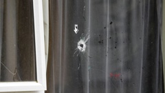 Multiple bullets went through a property on Gibbs Rd in Manurewa, Auckland. Photo / Dean Purcell