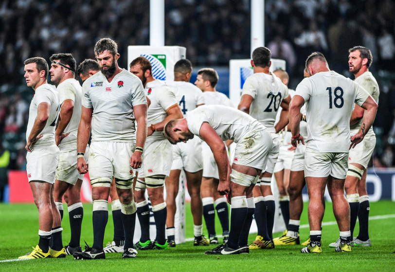 The list must of course begin with the highly vaunted English rugby team, who were bundled from their own tournament after just three matches. 