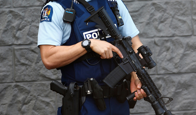 An armed police officer (File photo) 