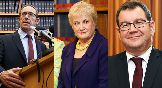 Senior Labour MPs Andrew Little, Annette King, and Grant Robertson (Getty Images)