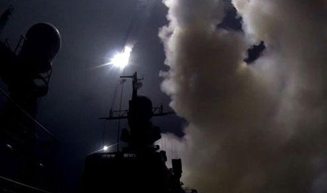 Russia warships launch cruise missiles (Supplied)