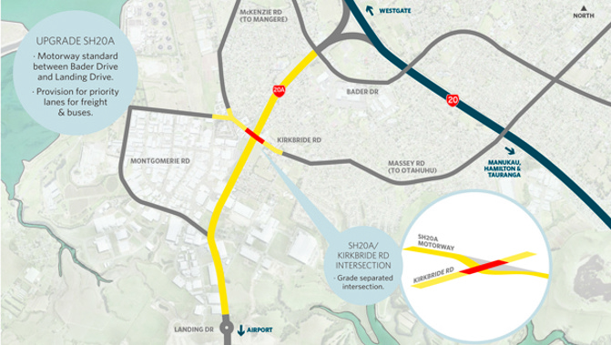 SH20A upgrade overview map (Supplied)