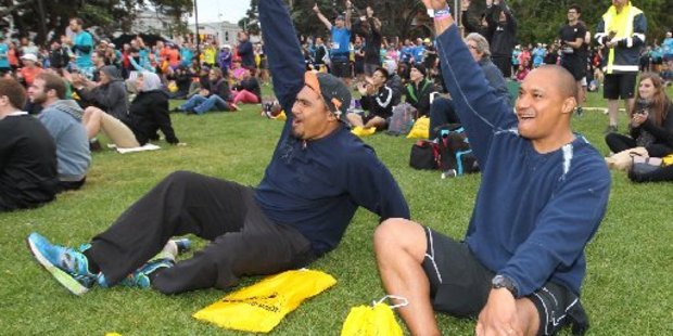 Marathon runners in Auckland (Photo - Greg  Bowker) 
