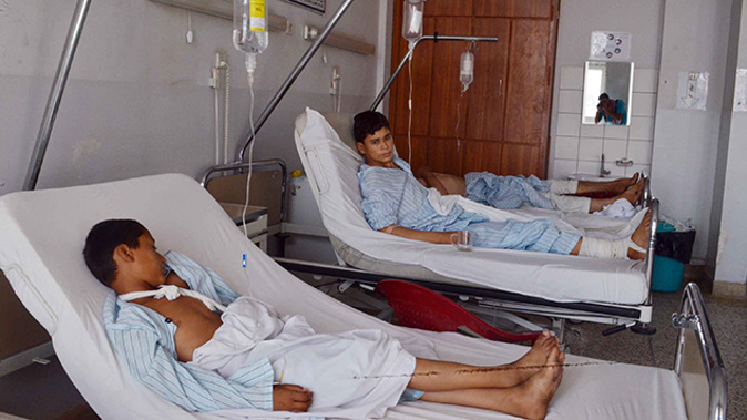 Victims of the airstrike on the Doctors without Borders hospital in Kunduz (Getty Images)
