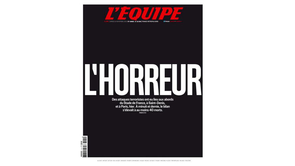 PHOTOS: French headlines after Paris attacks