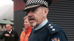 Inspector Canning of the NZ Police at Fox Glacier (Emily Murphy)