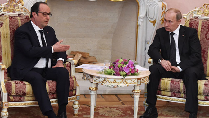 Francois Hollande and Vladimir Putin (Getty images)