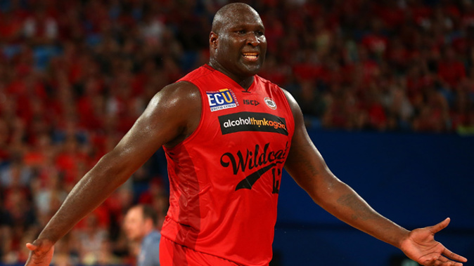 Perth Wildcats player Nate Jawai was subjected to abuse by an unidentified fan. (Getty Images)