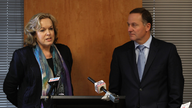 Judith Collins and John Key (Getty Images)