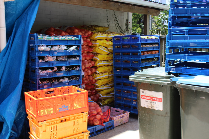 The City Mission also buys food to pack into Christmas parcels.