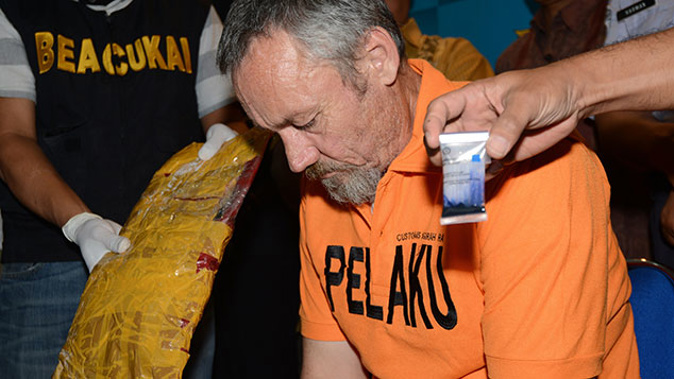 De Malmanche being paraded by Bali authorities (Getty Images)