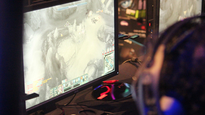 A player in the New Zealand Gaming Championships (Alex Braae)