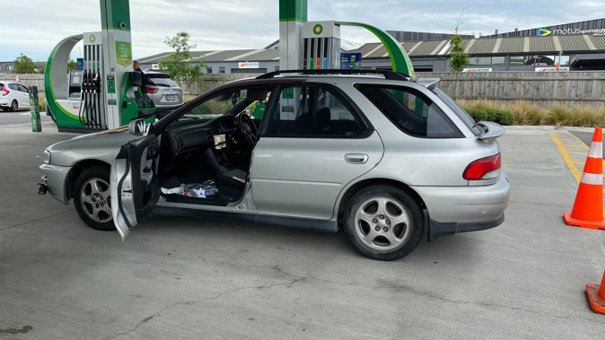 It’s understood the driver dumped the car, which was stolen, at a BP station on Moorhouse Ave before allegedly stealing another car and fleeing again