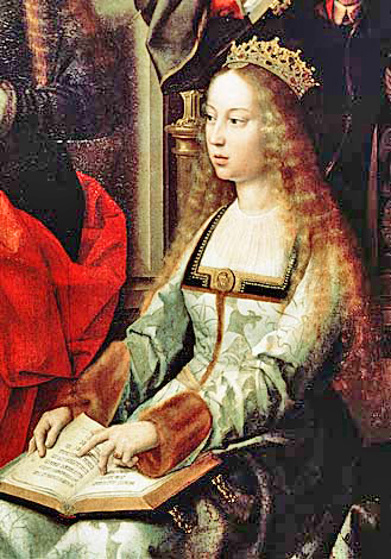 10 - Female: Isabella (Pictured - Queen Isabella of Castile)