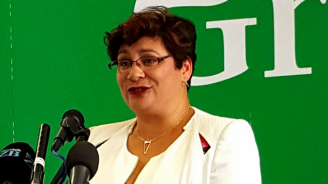 Metiria Turei delivering the Green Party State of the Nation address (Felix Marwick)
