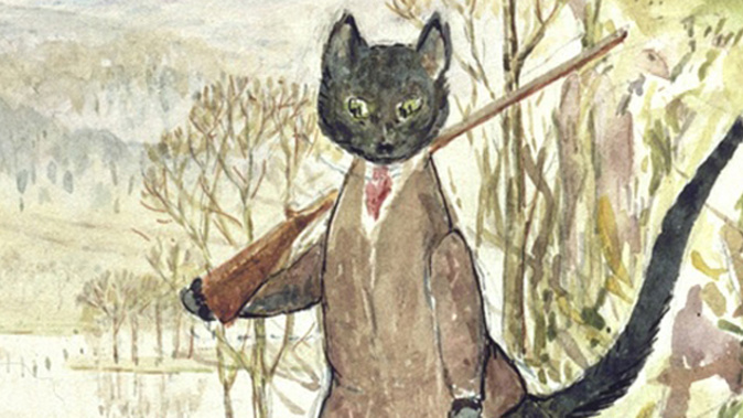Sketch of kitty by Beatrix Potter/Beatrix Potter Frederick Warne & Co and the V&A Museum/NZ Herald