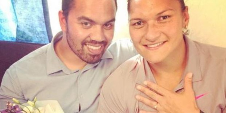 Valerie Adams has announced she's engaged (Twitter).