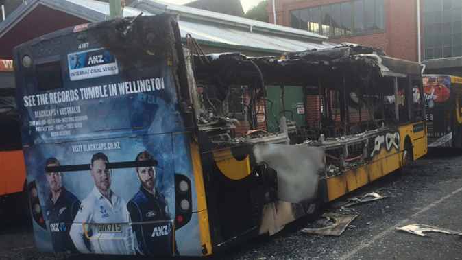Damage to the Wellington buses (Katrina Bennett)